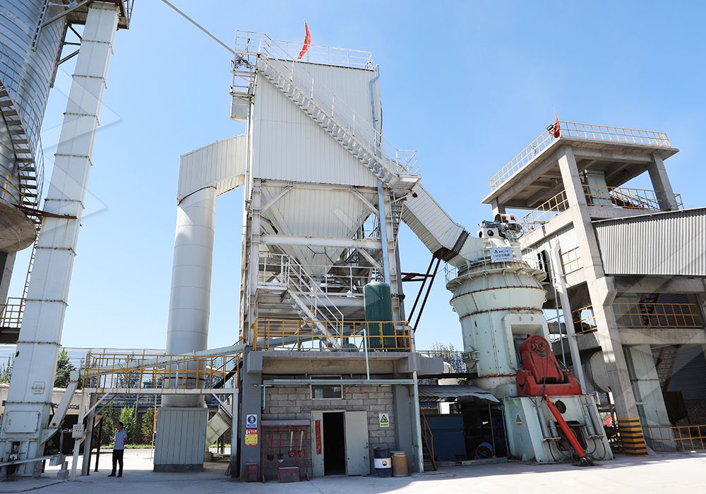 Lime grinding with vertical mill
