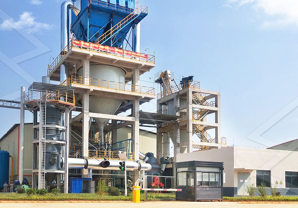 Diagram of grinding process in LM mill
