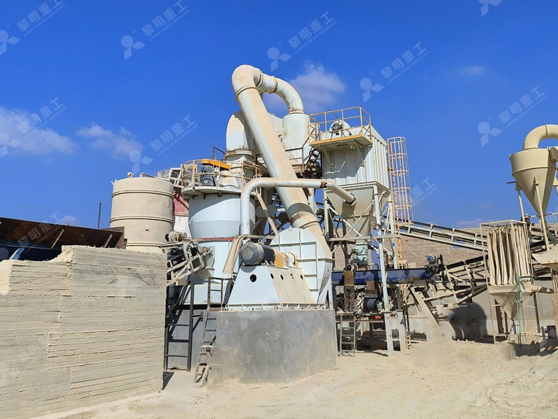 complete grinding plant layout with dust collector