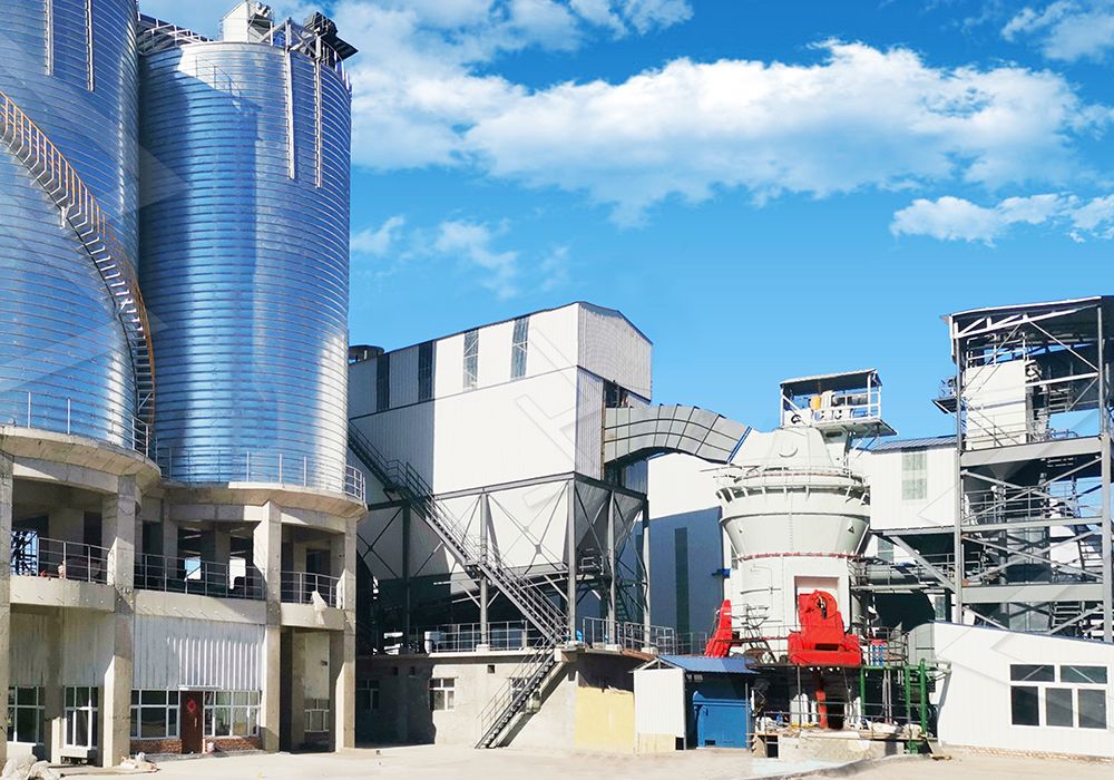 Application of slag powder in concrete mixing plant