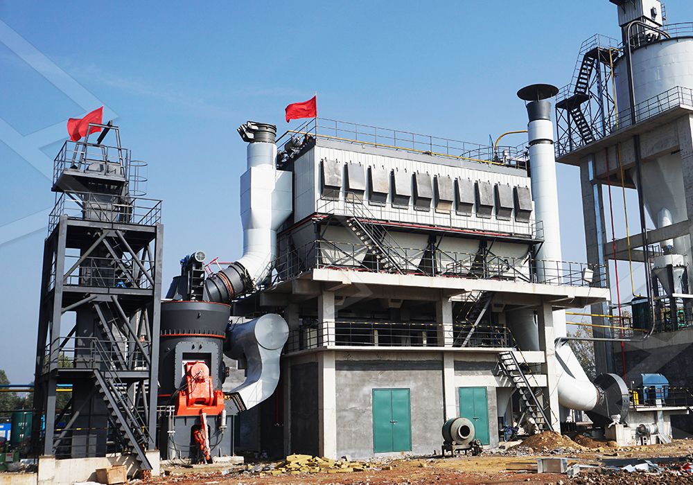 Cement grinding plant layout with LM vertical mill