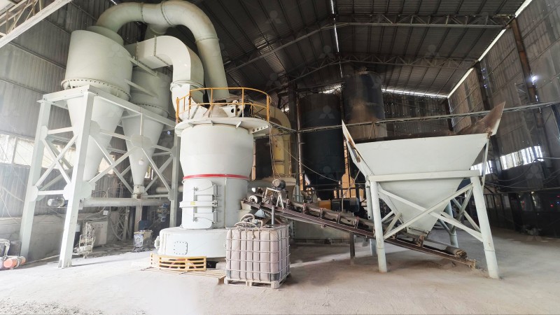 Pulse dust collector for mineral grinding system