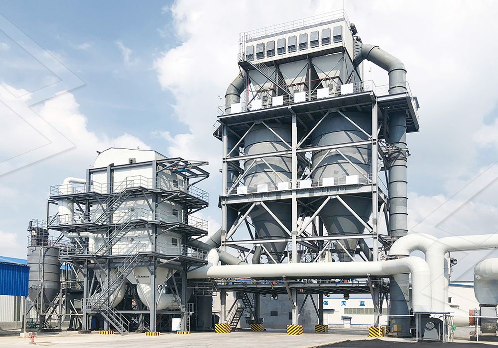 control room of slag grinding line